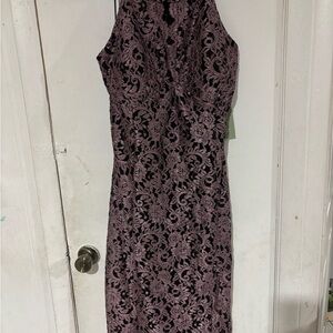 JCPenney Sleeveless Lace Midi Dress - Mauve
